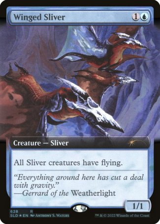 (628) Magic The Gathering Secret Lair Drop Series Single: Winged Sliver  Rare