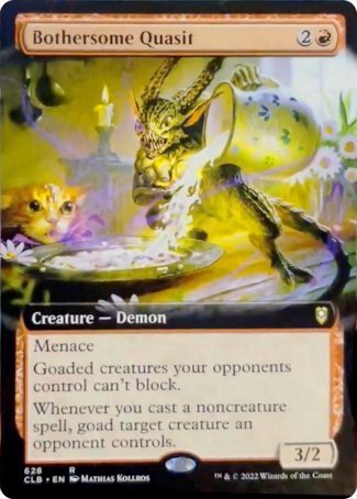 (628) Magic The Gathering Commander Legends: Battle for Baldur's Gate: Extras Single: Bothersome Quasit (V.2)  Rare