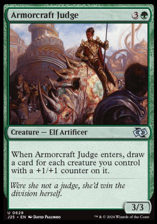 (629) Magic The Gathering Foundations Jumpstart Single: Armorcraft Judge  Uncommon