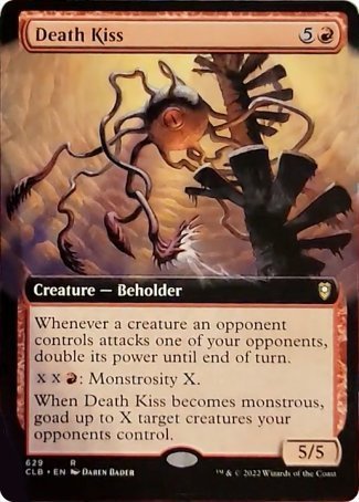 (629) Magic The Gathering Commander Legends: Battle for Baldur's Gate: Extras Single: Death Kiss (V.2)  Rare