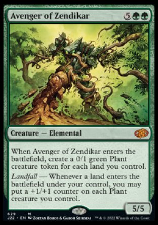 (629) Magic The Gathering Jumpstart 2022 Single: Avenger of Zendikar  Mythic