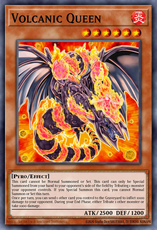 (005) YuGiOh TCG LODT: Light of Destruction Single: Volcanic Queen (V.1 - Common)  Common