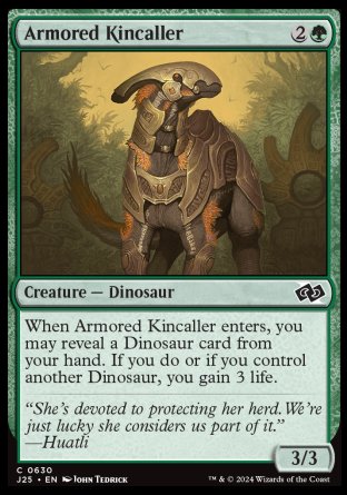 (630) Magic The Gathering Foundations Jumpstart Single: Armored Kincaller  Common