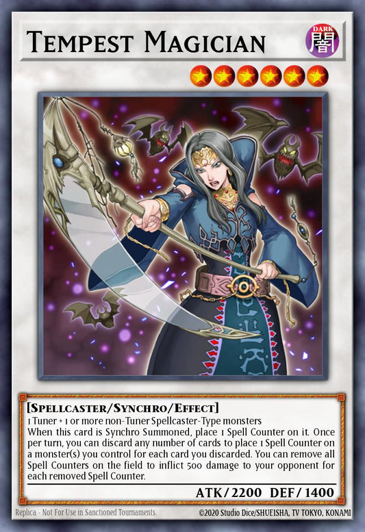 (SE1) YuGiOh TCG SOVR: Stardust Overdrive Single: Tempest Magician  Super Rare