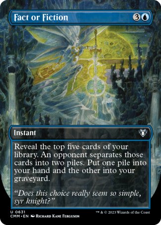(631) Magic The Gathering Commander Masters: Extras Single: Fact or Fiction Holo Uncommon
