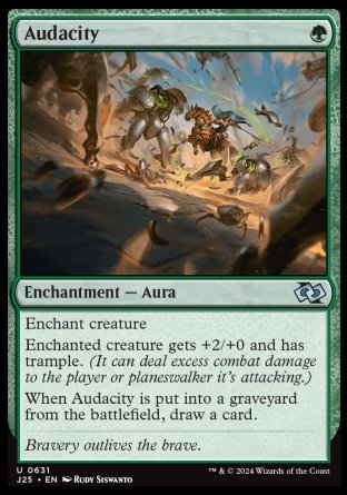 (631) Magic The Gathering Foundations Jumpstart Single: Audacity  Uncommon