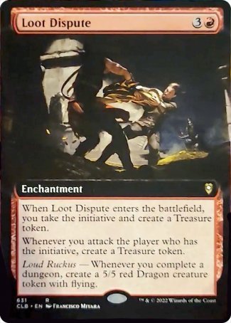 (631) Magic The Gathering Commander Legends: Battle for Baldur's Gate: Extras Single: Loot Dispute (V.2)  Rare