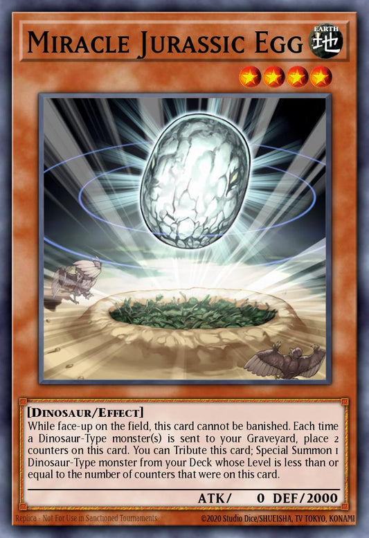 (156) YuGiOh TCG LCJW: Legendary Collection 4: Mega Pack Single: Miracle Jurassic Egg  Common