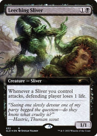 (632) Magic The Gathering Secret Lair Drop Series Single: Leeching Sliver  Rare