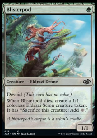(632) Magic The Gathering Jumpstart 2022 Single: Blisterpod  Common