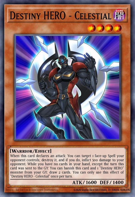 (069) YuGiOh TCG DUOV: Duel Overload Single: Destiny HERO - Celestial  Ultra Rare