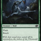 (633) Magic The Gathering Jumpstart 2022 Single: Bounding Wolf  Common