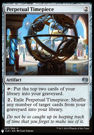 (227) Magic The Gathering The List Single: Perpetual Timepiece  Uncommon