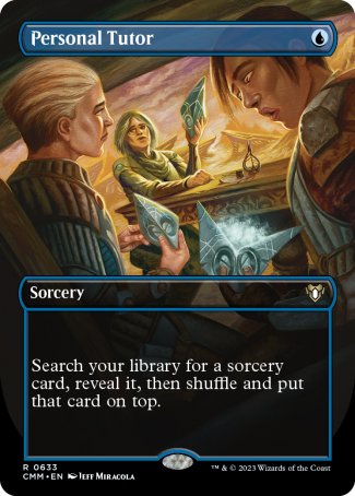 (633) Magic The Gathering Commander Masters: Extras Single: Personal Tutor (V.2)  Rare