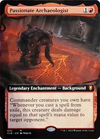 (633) Magic The Gathering Commander Legends: Battle for Baldur's Gate: Extras Single: Passionate Archaeologist (V.2)  Mythic