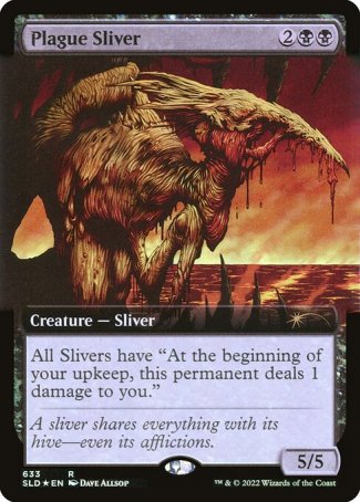 (633) Magic The Gathering Secret Lair Drop Series Single: Plague Sliver (V.1)  Rare