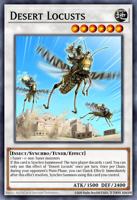 (198) YuGiOh TCG MP20: 2020 Tin of Lost Memories Mega Pack Single: Desert Locusts  Common