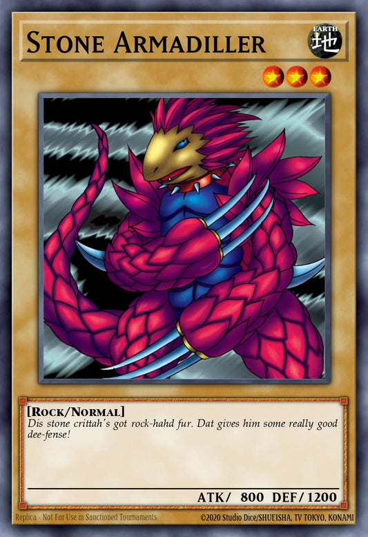 (015) YuGiOh TCG LCJW: Legendary Collection 4: Mega Pack Single: Stone Armadiller  Common