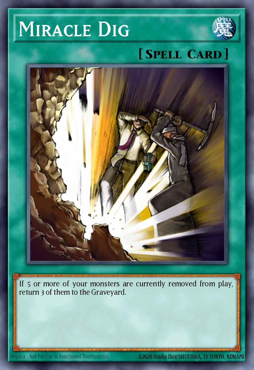 (032) YuGiOh TCG DB2: Dark Beginning 2 Single: Miracle Dig  Common