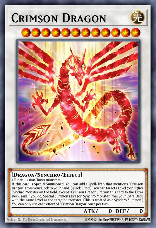 (097) YuGiOh TCG MP24: 25th Anniversary Tin: Dueling Mirrors Single: Crimson Dragon  Secret Rare
