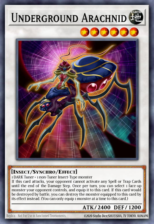(096) YuGiOh TCG ABPF: Absolute Powerforce Single: Underground Arachnid  Secret Rare