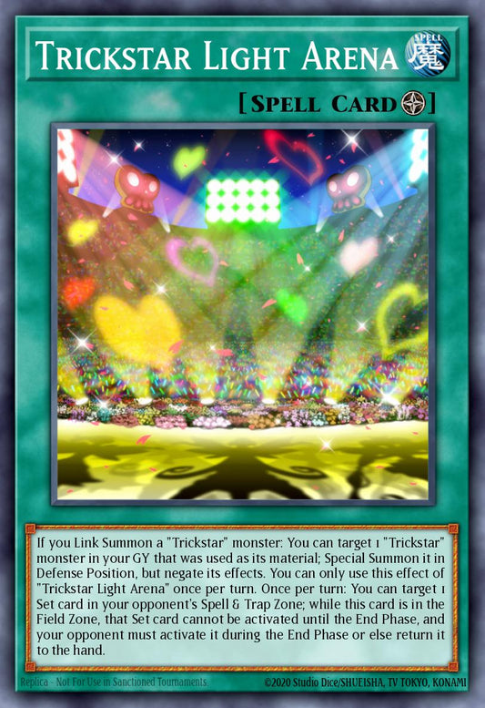 (034) YuGiOh TCG MP19: 2019 Gold Sarcophagus Tin Mega Pack Single: Trickstar Light Arena  Common