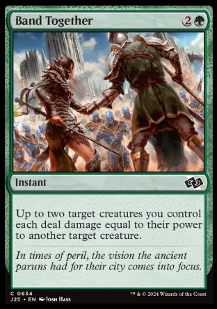 (634) Magic The Gathering Foundations Jumpstart Single: Band Together  Common