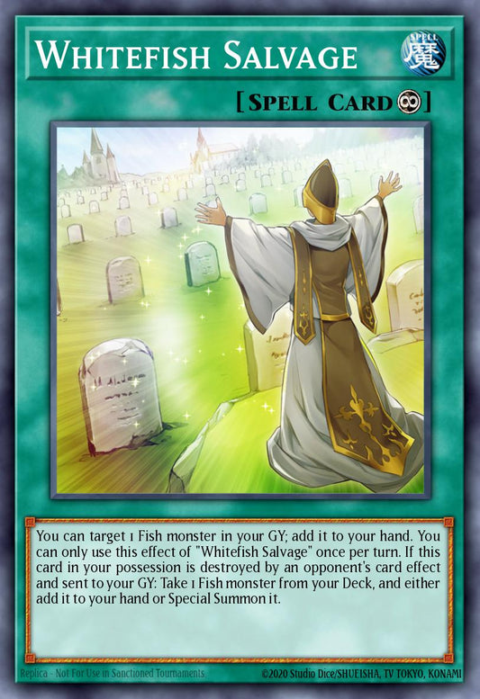 (099) YuGiOh TCG MP20: 2020 Tin of Lost Memories Mega Pack Single: Whitefish Salvage  Super Rare