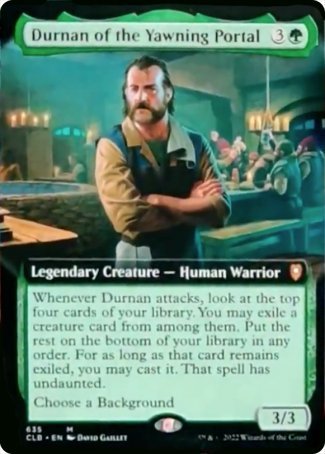(635) Magic The Gathering Commander Legends: Battle for Baldur's Gate: Extras Single: Durnan of the Yawning Portal (V.2)  Mythic
