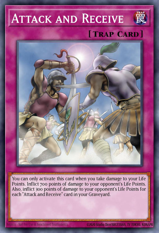 (054) YuGiOh TCG PSV: Pharaoh's Servant Single: Attack and Receive (V.1 - Common)  Common
