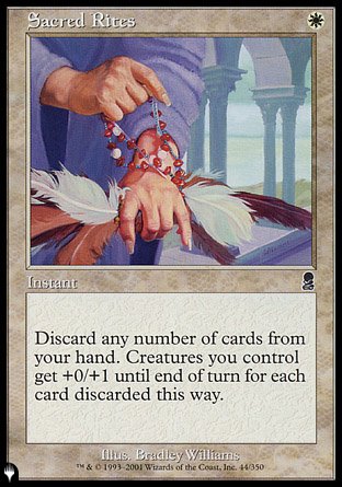 (044) Magic The Gathering The List Single: Sacred Rites  Common