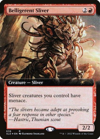 (636) Magic The Gathering Secret Lair Drop Series Single: Belligerent Sliver Holo Rare