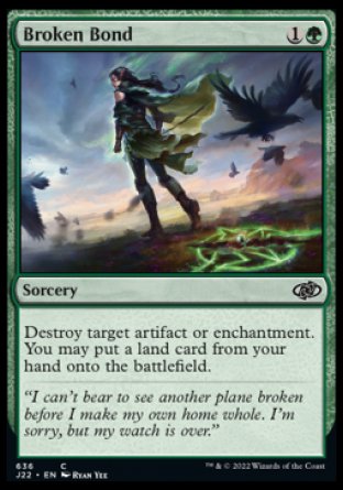 (636) Magic The Gathering Jumpstart 2022 Single: Broken Bond  Common