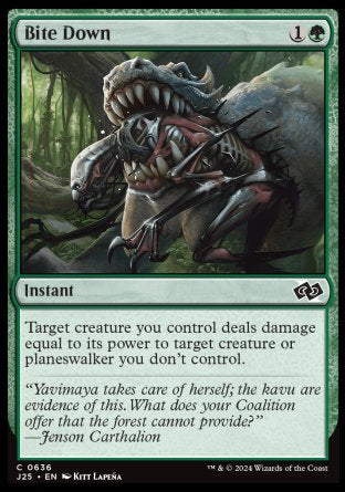 (636) Magic The Gathering Foundations Jumpstart Single: Bite Down  Common