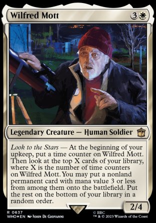 (637) Magic The Gathering Universes Beyond: Doctor Who: Extras Single: Wilfred Mott (V.2) Holo Rare