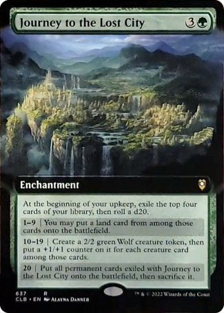 (637) Magic The Gathering Commander Legends: Battle for Baldur's Gate: Extras Single: Journey to the Lost City (V.2)  Rare