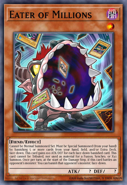 (126) YuGiOh TCG MAGO: Maximum Gold Single: Eater of Millions  Rare