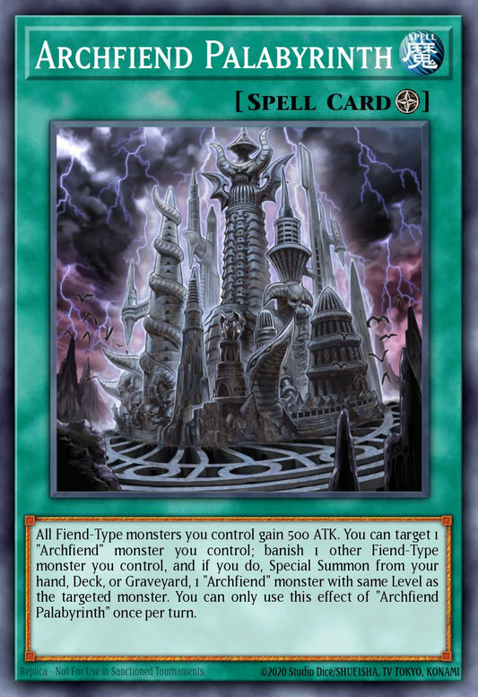 (105) YuGiOh TCG MP14: 2014 Mega-Tins Mega-Pack Single: Archfiend Palabyrinth  Rare