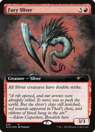(638) Magic The Gathering Secret Lair Drop Series Single: Fury Sliver Holo Rare