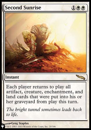 (020) Magic The Gathering The List Single: Second Sunrise  Rare