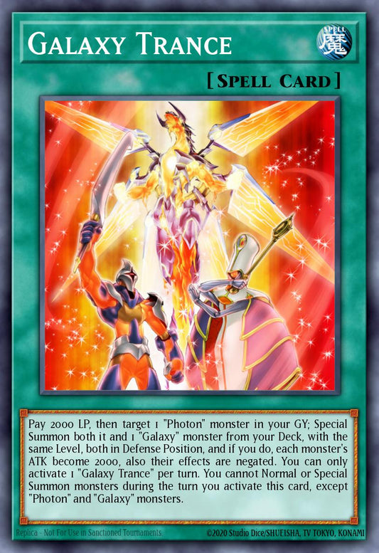 (198) YuGiOh TCG MP19: 2019 Gold Sarcophagus Tin Mega Pack Single: Galaxy Trance  Common