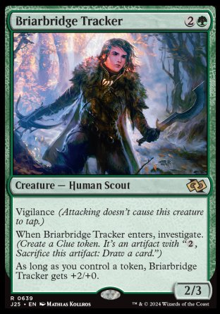(639) Magic The Gathering Foundations Jumpstart Single: Briarbridge Tracker  Rare