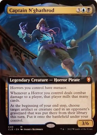 (640) Magic The Gathering Commander Legends: Battle for Baldur's Gate: Extras Single: Captain N'ghathrod (V.2)  Mythic