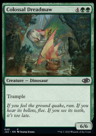 (640) Magic The Gathering Jumpstart 2022 Single: Colossal Dreadmaw  Common
