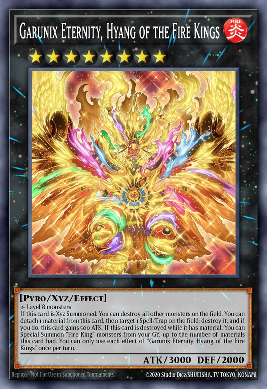 (003) YuGiOh TCG 25LP: Limited Pack World Championship 2025 Single: Garunix Eternity, Hyang of the Fire Kings (V.4 - Secret Rare)  Secret Rare