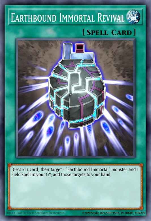 (087) YuGiOh TCG SOVR: Stardust Overdrive Single: Earthbound Immortal Revival  Rare