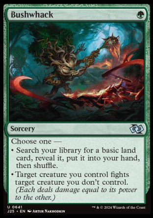 (641) Magic The Gathering Foundations Jumpstart Single: Bushwhack  Uncommon