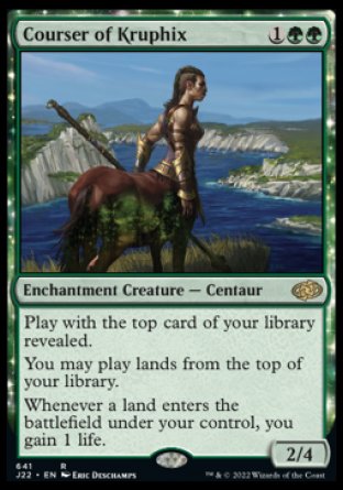 (641) Magic The Gathering Jumpstart 2022 Single: Courser of Kruphix  Rare