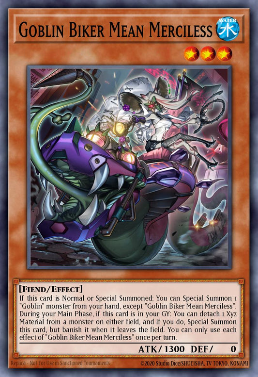 (011) YuGiOh TCG PHNI: Phantom Nightmare Single: Goblin Biker Mean Merciless  Super Rare
