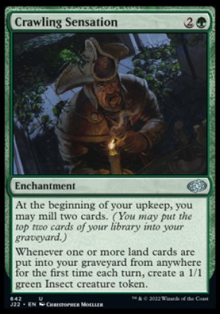 (642) Magic The Gathering Jumpstart 2022 Single: Crawling Sensation  Uncommon